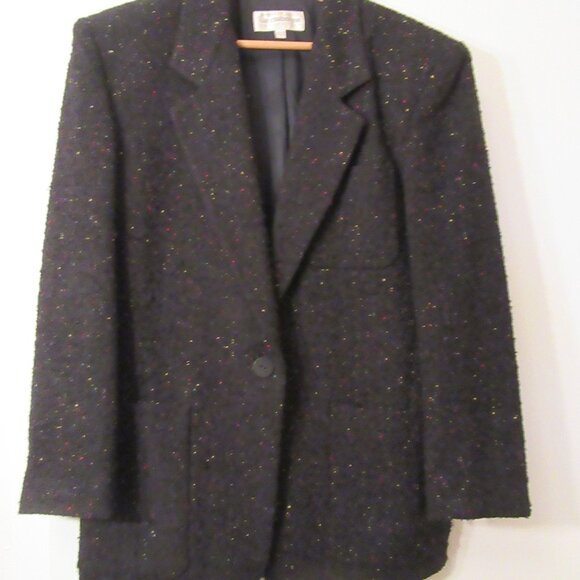 Classy Vintage Liz Claiborne Blazer Jacket 96% Wool Blend - Picture 2 of 9